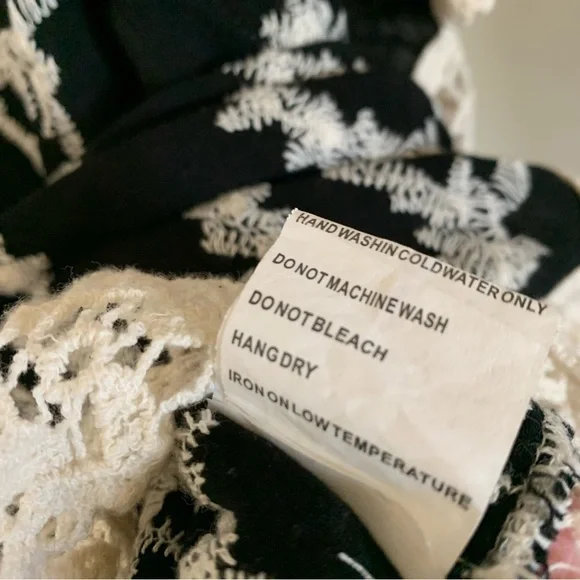 Solitaire | Size L Crochet Top Bohemian Western Festival Short Sleeve Festival - Picture 9 of 12